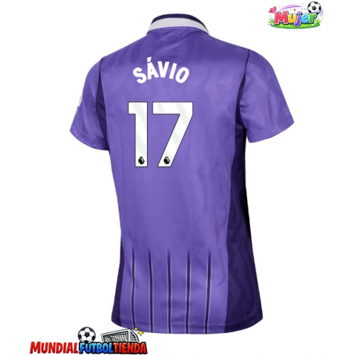 Camiseta Tottenham Hotspur Savio #17 Tercera Equipación Replica 2026-27 para mujer mangas cortas